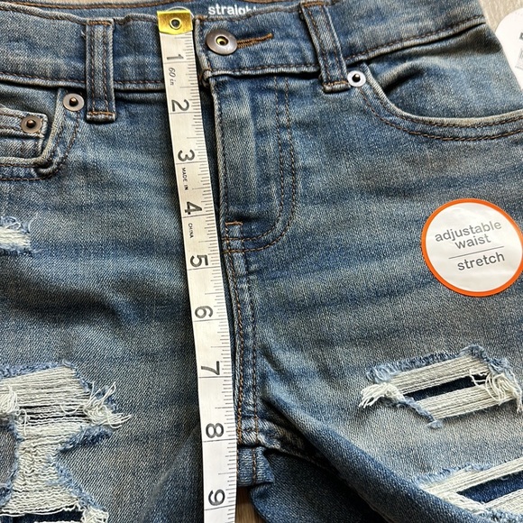 Wonder Nation Straight Leg, 5 pocket Adjustable  Stretch Jean Short - Picture 9 of 13